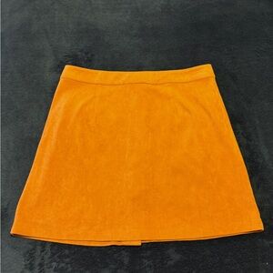 Orange A-Line Skirt